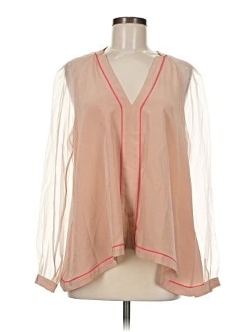 Elizabeth and James 3/4 Sleeve Silk Top (view 1)
