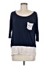 Trinity Blue 3/4 Sleeve Top Size M - photo 1