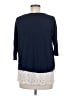Trinity Blue 3/4 Sleeve Top Size M - photo 2