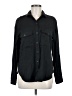 Bella Dahl Tweed Black Long Sleeve Button-Down Shirt Size M - photo 1