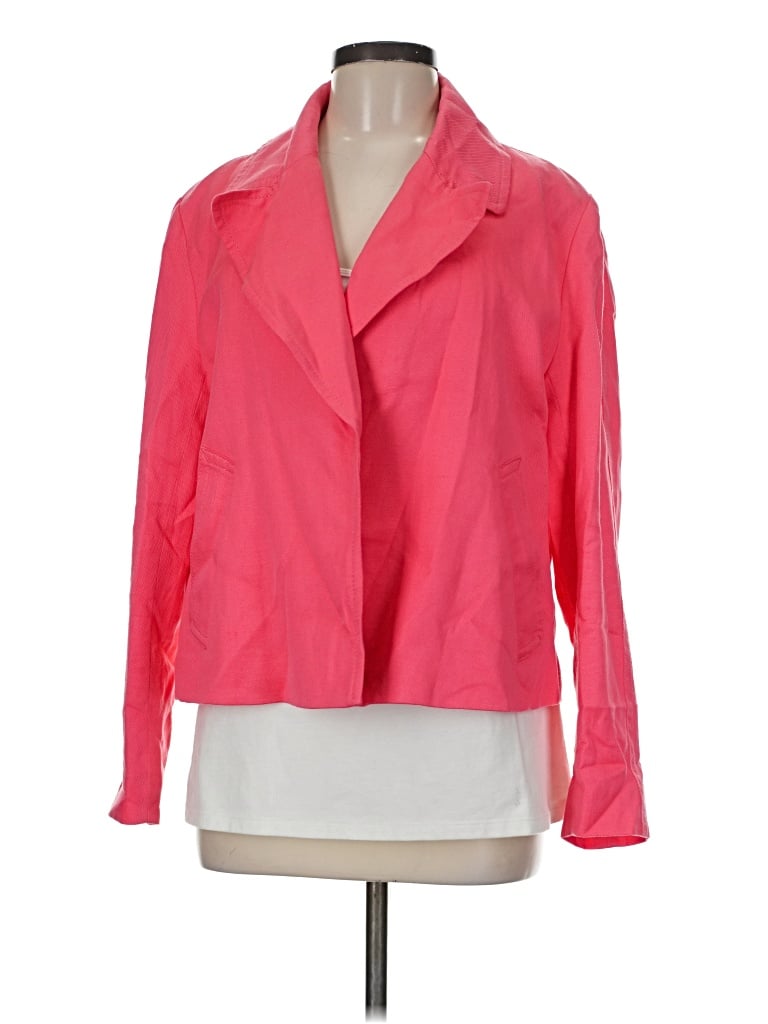 Pre-owned Ann Taylor Blazer Jacket In Pink