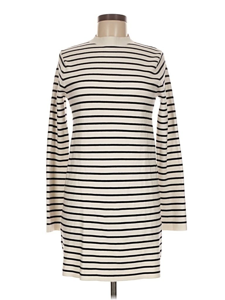 Pre-owned Mng Casual Dress In Ivory