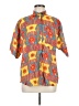 Assorted Brands 100% Rayon Tropical Yellow Short Sleeve Button-Down Shirt Size M - photo 1