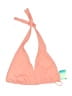 Topshop 100% Polyamide Solid Pink Swimsuit Top Size 10 - photo 1