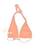 Topshop 100% Polyamide Solid Pink Swimsuit Top Size 10 - photo 2
