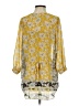 CAbi 100% Polyester Yellow 3/4 Sleeve Blouse Size XS - photo 2