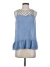 THML Blue Sleeveless Blouse Size S - photo 1