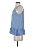 THML Blue Sleeveless Blouse Size S - photo 5