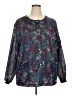 Haband! 100% Polyester Purple Long Sleeve Blouse Size 2X - photo 1