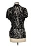 DKNY Animal Print Black Short Sleeve Blouse Size M - photo 2