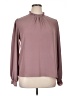 Lyaner 100% Polyester Purple Long Sleeve Blouse Size XL - photo 1