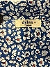 Dylan 100% Cotton Print Blue Long Sleeve Button-Down Shirt Size S - photo 7