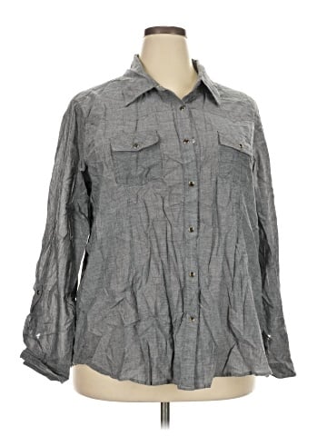 Cato Long Sleeve Button-Down Shirt (view 1)