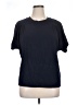 Chico's Blue Black Short Sleeve Top Size XL - photo 1