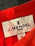 J. Mendel Red Cocktail Dress Size 4 - photo 7