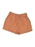 H&M Solid Brown Khaki Shorts Size 6X - photo 2