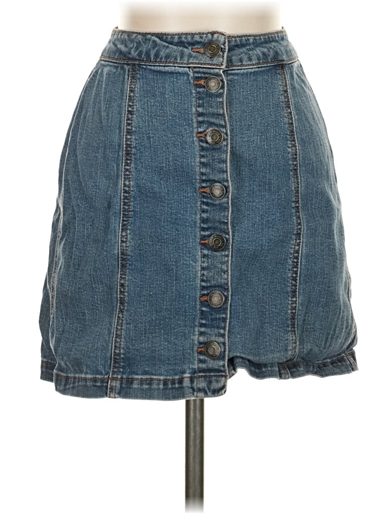 Pre-owned Mudd Denim Skirt In Blue