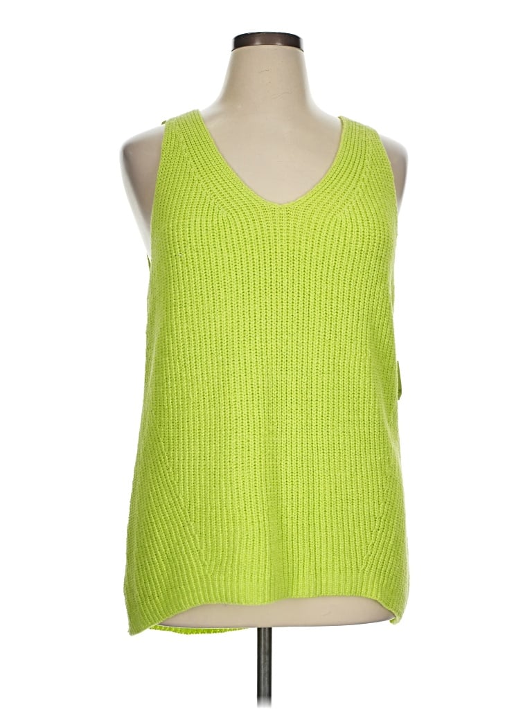 Pre-owned Liz Claiborne Sweater Vest In Green