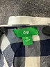 dip 100% Rayon Checkered-gingham Blue 3/4 Sleeve Blouse Size XL - photo 7