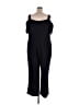Eliza J Solid Black Jumpsuit Size 22 - photo 2