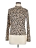Gaze Animal Print Ivory Long Sleeve Blouse Size M - photo 1