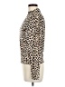 Gaze Animal Print Ivory Long Sleeve Blouse Size M - photo 5