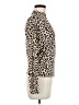 Gaze Animal Print Ivory Long Sleeve Blouse Size M - photo 4