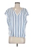 Notti Bianche Blue Short Sleeve Blouse Size M - photo 1