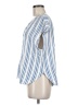 Notti Bianche Blue Short Sleeve Blouse Size M - photo 5