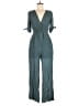 Listicle Solid Teal Jumpsuit Size S - photo 1
