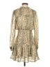 Aqua 100% Polyester Paisley Gold Cocktail Dress Size S - photo 1
