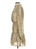 Aqua 100% Polyester Paisley Gold Cocktail Dress Size S - photo 5