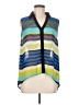 Papaya 100% Polyester Color Block Blue Sleeveless Blouse Size M - photo 1