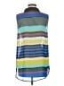 Papaya 100% Polyester Color Block Blue Sleeveless Blouse Size M - photo 2