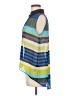Papaya 100% Polyester Color Block Blue Sleeveless Blouse Size M - photo 5