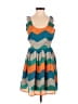 JACK Chevron-herringbone Teal Casual Dress Size 0 - photo 1