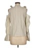 BCBGMAXAZRIA 100% Cotton Ivory Sleeveless Blouse Size M - photo 2
