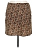 Et Clet 100% Polyester Argyle Brown Casual Skirt Size M - photo 2