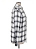 Express Outlet 100% Rayon Plaid Silver Long Sleeve Button-Down Shirt Size XL - photo 4