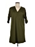 Unbranded 100% Polyester Solid Green Casual Dress Size M - photo 1