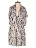 Caramela 100% Polyester Animal Print Ivory Romper Size S - photo 1