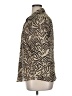 Westbound Animal Print Tan Long Sleeve Blouse Size 16 - photo 5