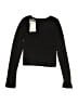 FBZ Black Long Sleeve Top Size 10 - 12 - photo 2