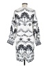Unbranded Print White Casual Dress Size M - photo 2