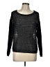 Mac & Jac Metallic Black Pullover Sweater Size L - photo 1