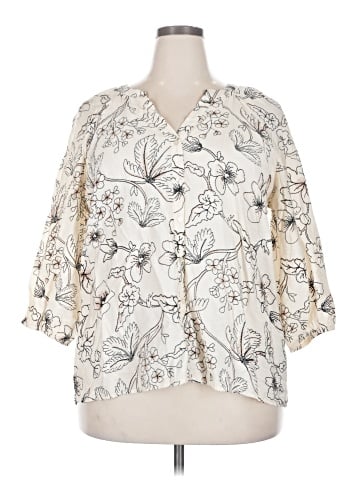 Fred David 3/4 Sleeve Blouse (view 1)