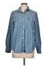 J. McLaughlin 100% Cotton Blue Long Sleeve Button-Down Shirt Size L - photo 1