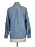 J. McLaughlin 100% Cotton Blue Long Sleeve Button-Down Shirt Size L - photo 2