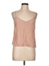 The Fold 100% Polyester Tan Sleeveless Top Size 12 - photo 1
