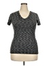 Reebok 100% Polyester Tweed Gray Active T-Shirt Size 2X - photo 1